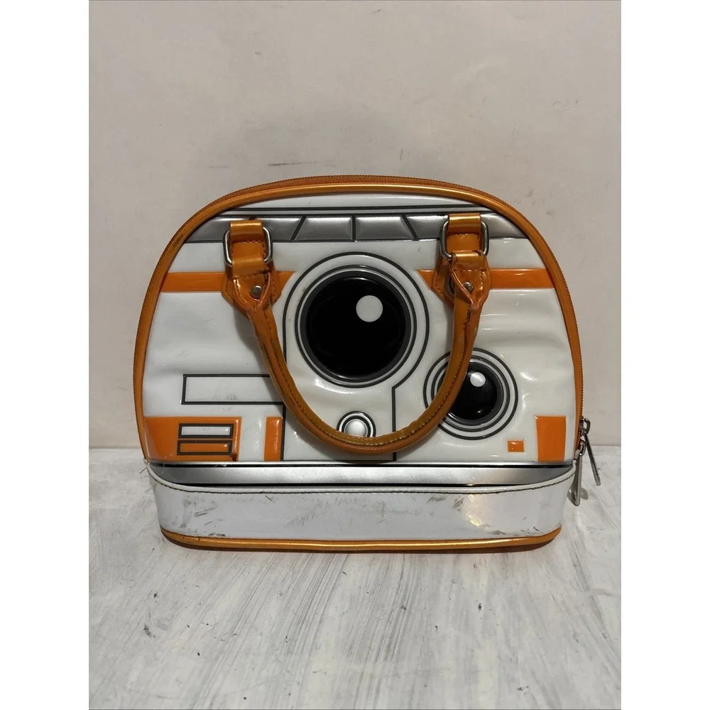 Loungefly Star Wars BB-8 Droid Dome Handbag White Orange Satchel Purse
